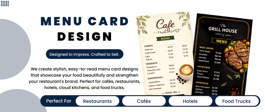 Menu Card Design design example by a DesignX graphic designer