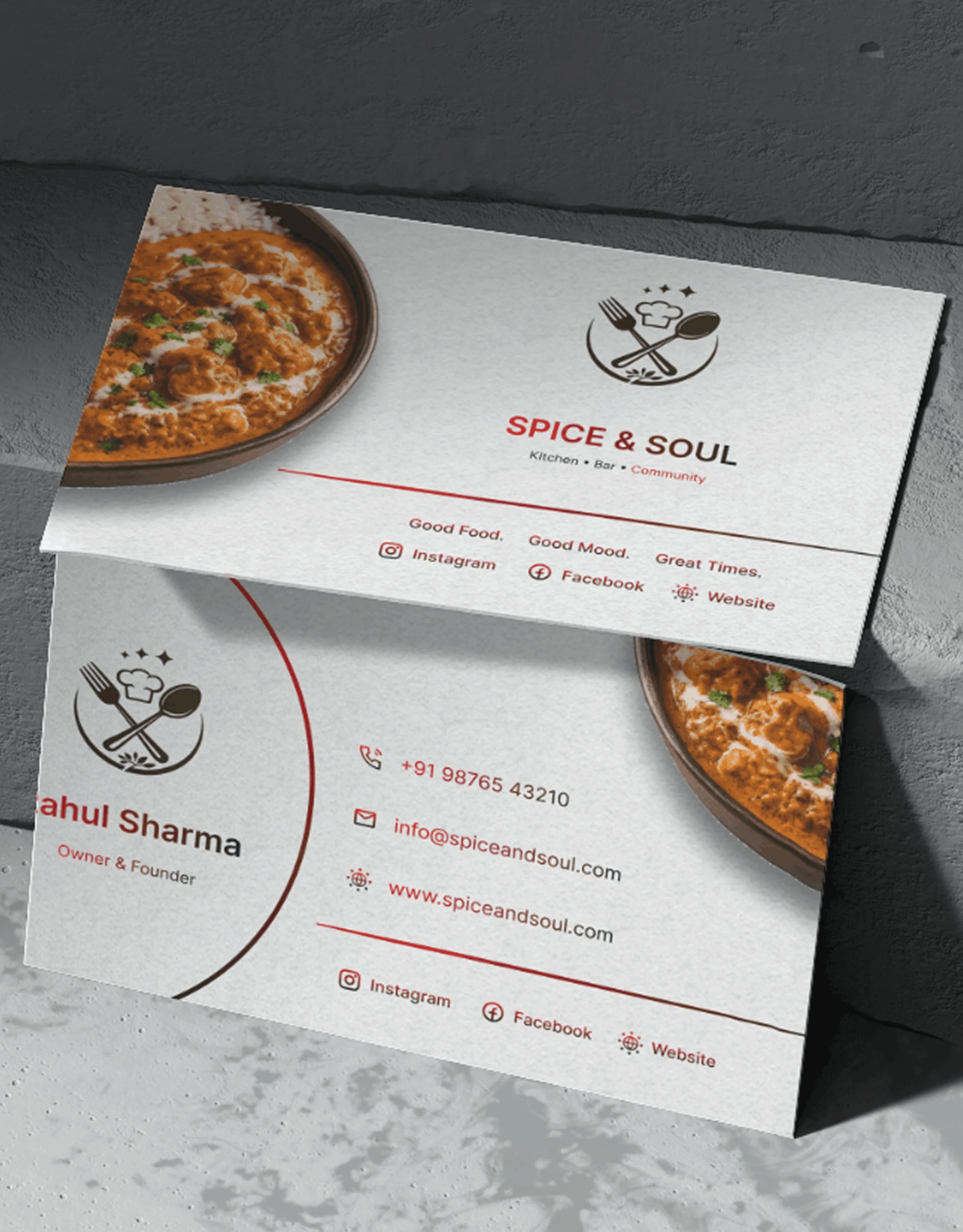 Business Card design example by DesignX