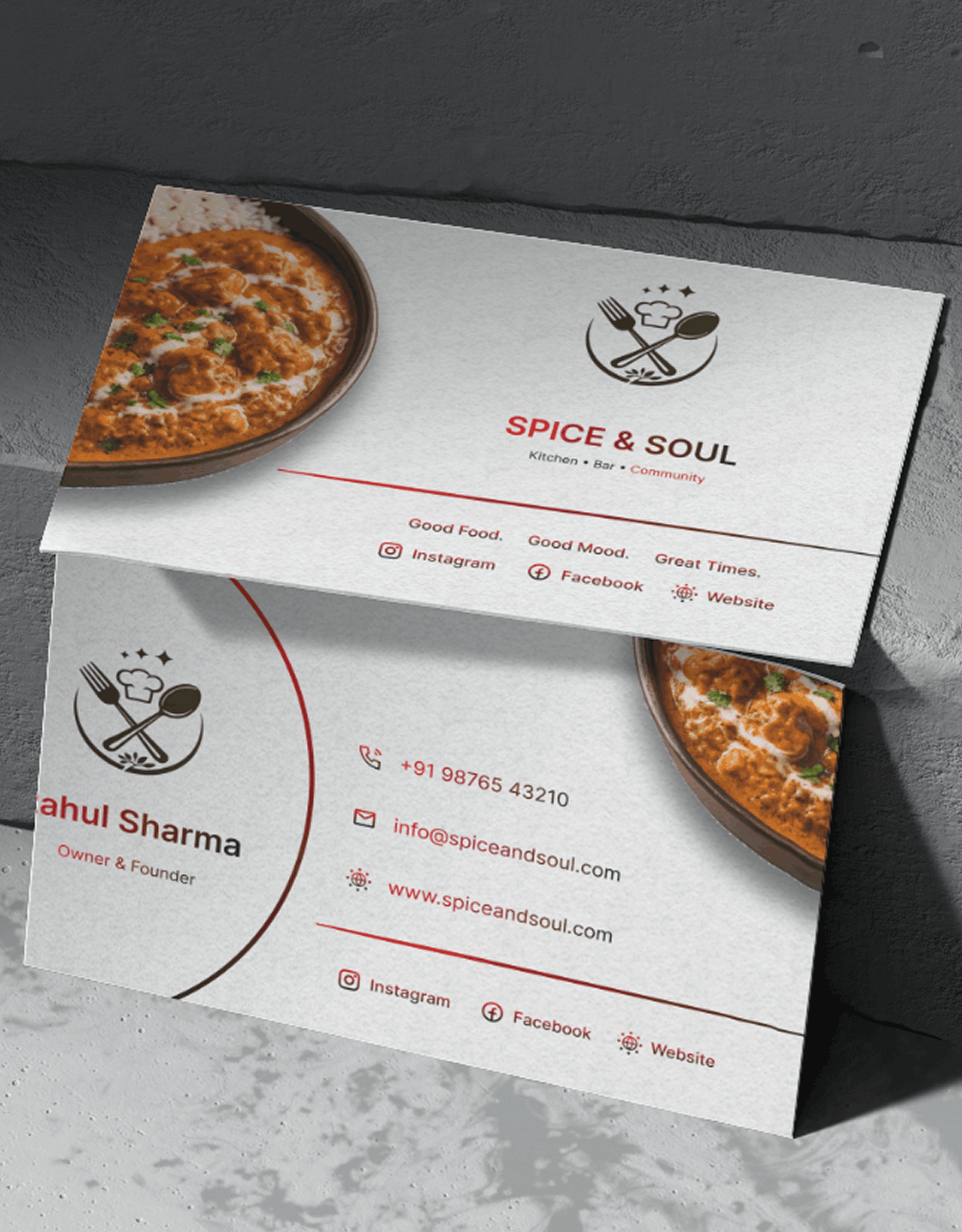 Business Card design example by a DesignX graphic designer