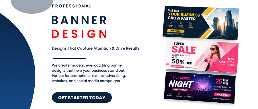 Banner Design design example by a DesignX graphic designer
